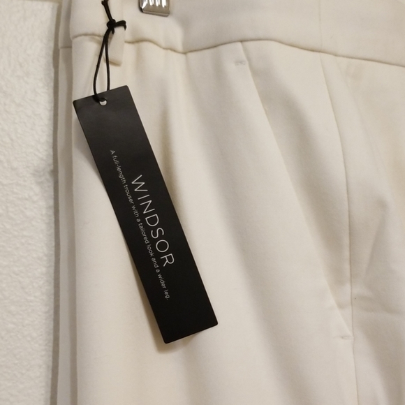 Talbots Windsor Italian Flannel fully-lined ivory pants - 16WP - Picture 3 of 10